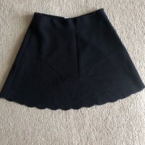Black Eyelet Skirt